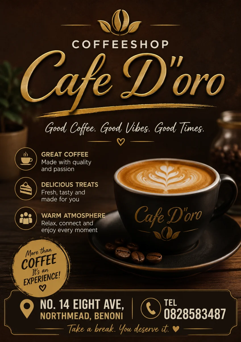 Freshly prepared food at Caffe D'oro
